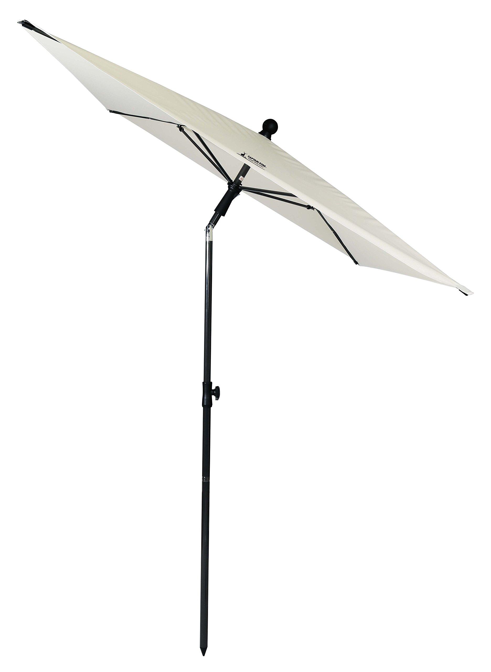 CAPTAIN STAG Parasol Garden UV Protection Rectangular Parasol 210cm White UD-59
