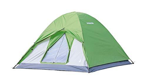 CAPTAIN STAG Tent Crescent Dome Tent Dome Type Waterproof Lightweight Compact Design Storage Bag & 4 Pegs Included Fiberglass Poles Green UA-49