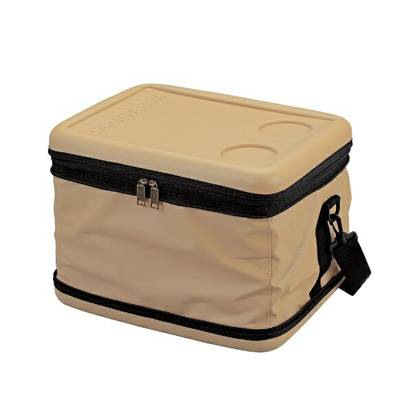 CAPTAIN STAG Insulated Cooler Bag Super Cold Cooler Bag Beige UE-617 Product Size: (Approx.) Width 380 × Depth 290 × Height 290 mm