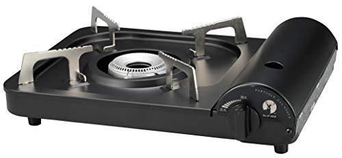 CAPTAIN STAG Barbecue Grill Stove Cassette Stove Tabletop Portable Cassette Stove Black UF-0028 Width 342 × Depth 270 × Height 86 mm