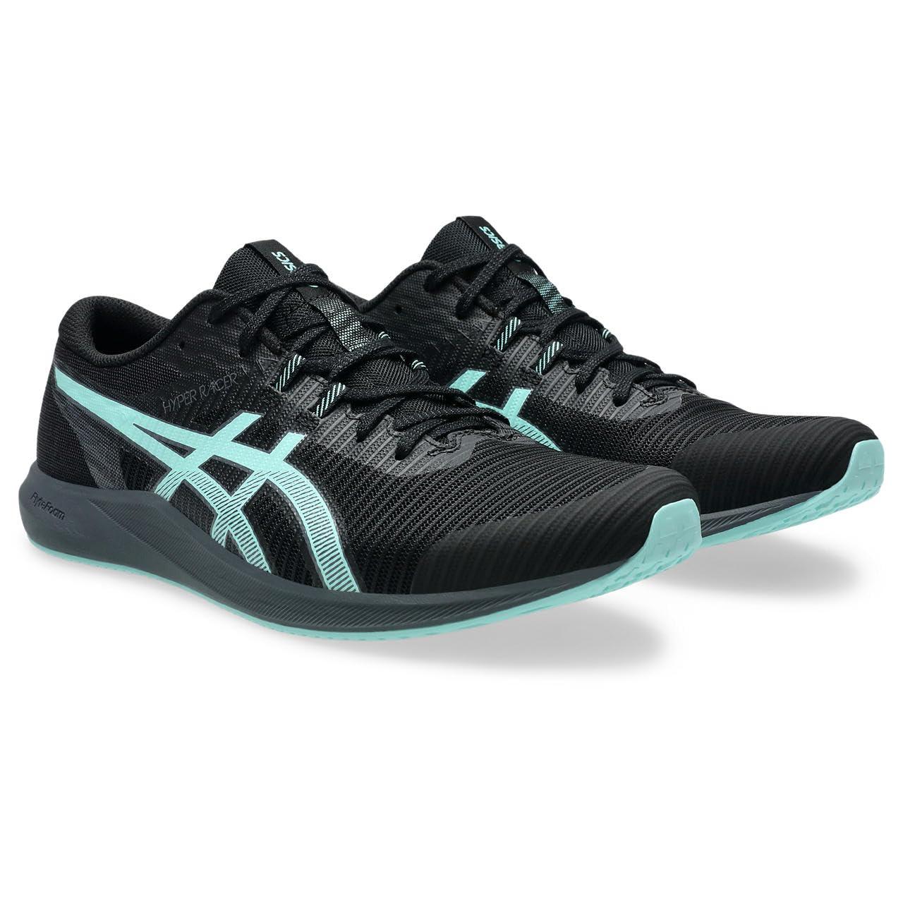 [ASICS] Track Shoes HYPER RACER 1093A233 Unisex 002 (Black/Illuminate Mint) 26.5 cm 2E