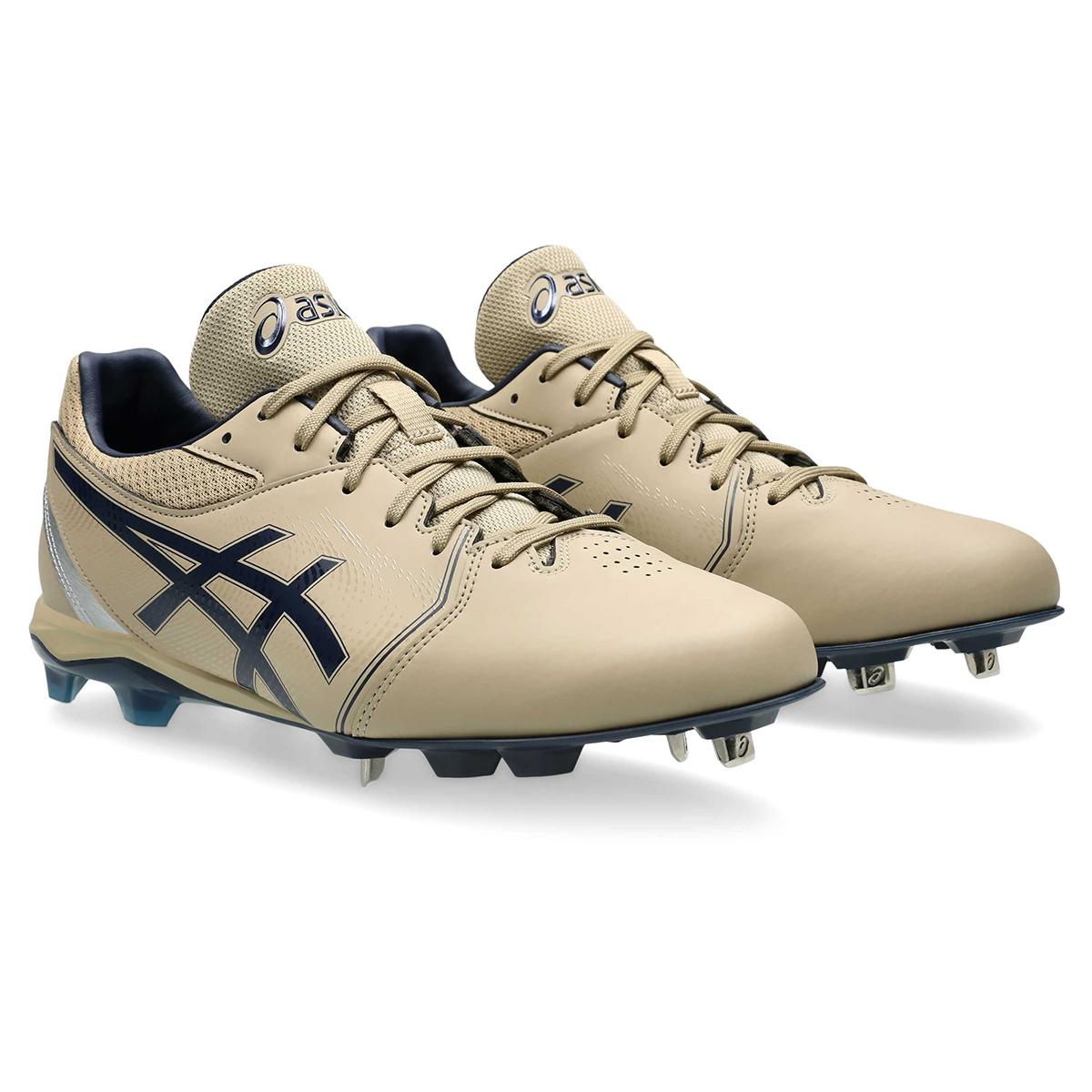 [ASICS] Baseball Metal Cleats NEOCONNECT 1123A054 Unisex 200 (Wood Crepe/Midnight) 25.0 cm 2.5E