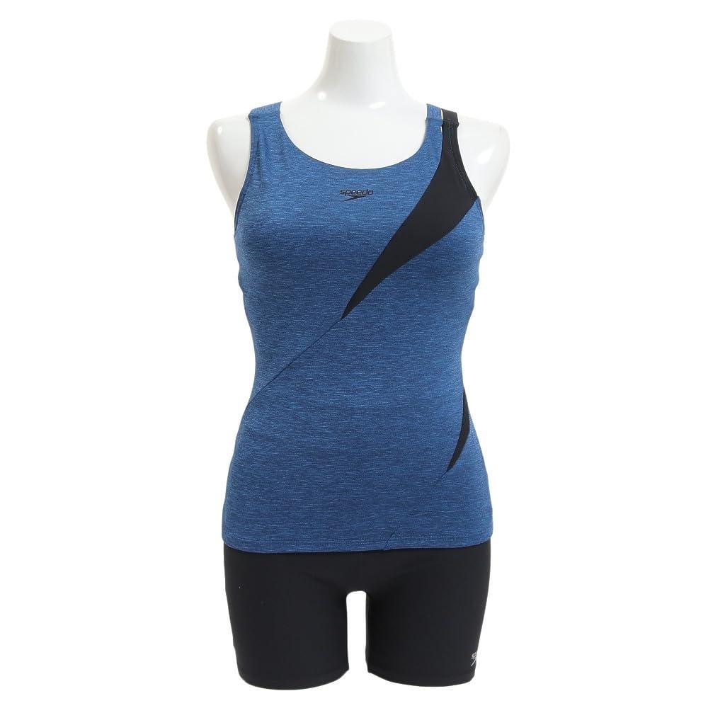 [Speed] Fitness Swimwear Diagona Separates Women's Swimsuit SFW22215 Mix Blue Navy O