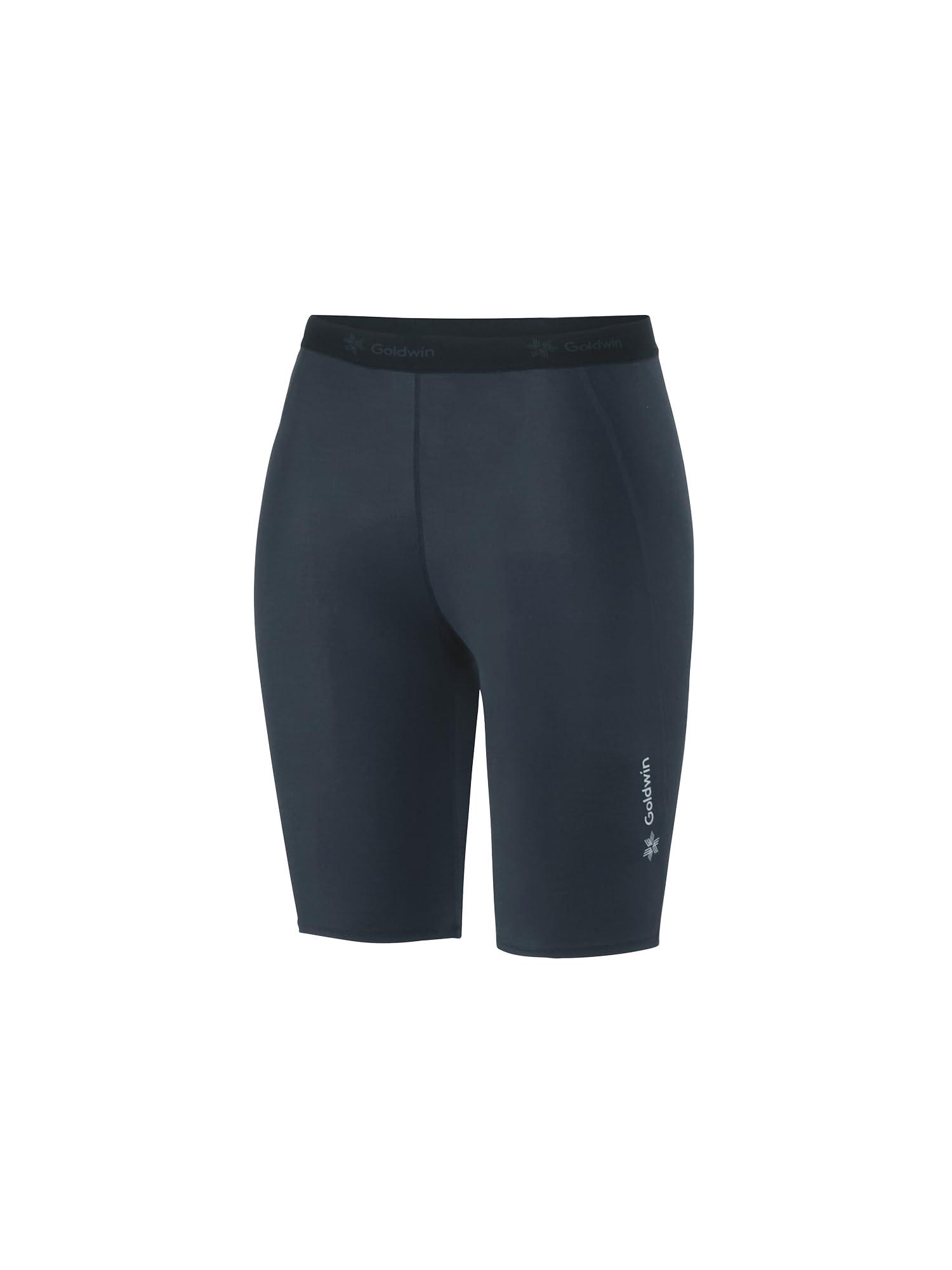 [Goldwin] Compression Half Tights BLACK 2