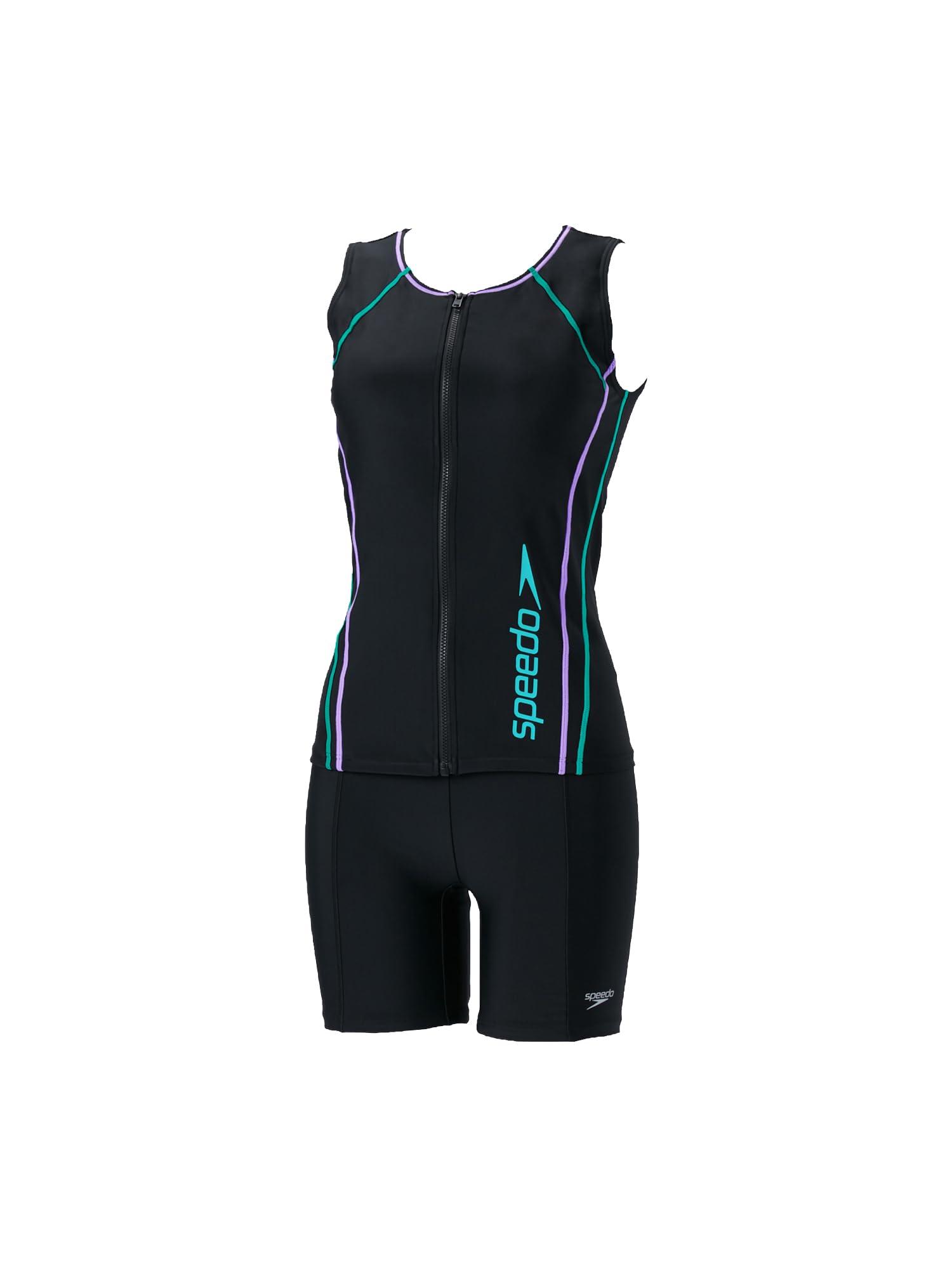 [Speed] Fitness Swimwear Women's Separates V Women's Separates 5 SFW22315V Ladies Black/Mint XO