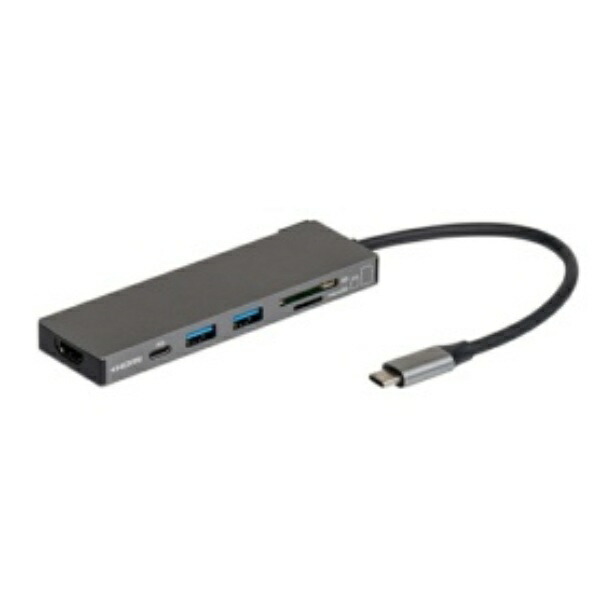 Digio2 PD-Compatible USB Type-C Aluminum Docking Station 15cm Gray UD-C01SGY