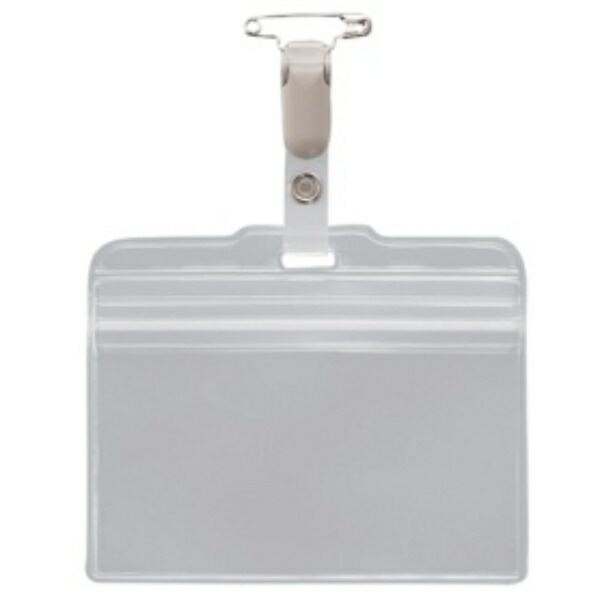 Lion Office Supplies Name Tags 50-Pack, Snap-On Style, Soft, Horizontal Type N77K-50P