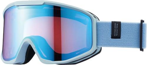 Goggles Eyeglass Compatible Double Lens Anti-Fog Matte Ash Blue