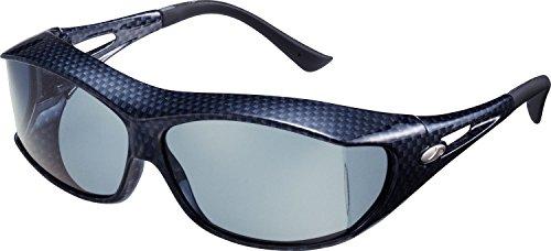 AXE Sunglasses for Bad Weather & Low Light Conditions UV Protection, Polarized Lenses 180+ Degree Field of View Compatible with Large Eyeglasses Includes Storage Case Frame: Carbon Black / Lens: Smoke SG605PCS