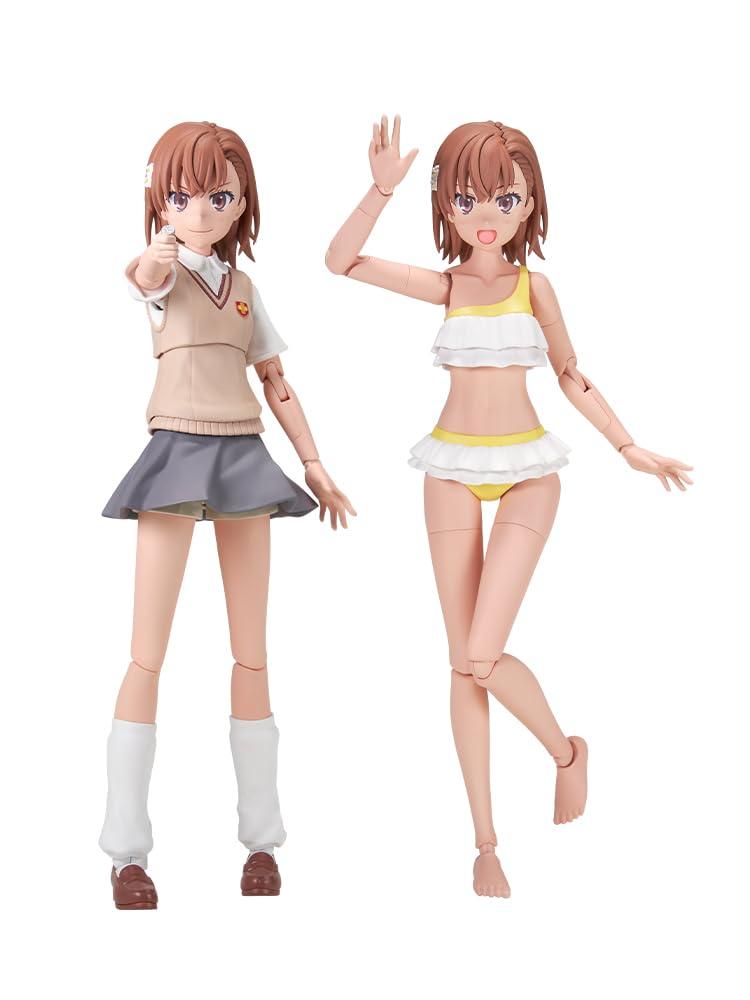 KADOKAWA PLASTIC MODEL SERIES “A Certain Scientific Railgun T” Misaka Mikoto Approx. 163mm Tall DX ver. Pre-painted Plastic Model