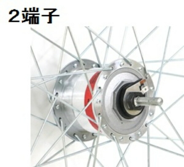 Asahi Cycle Asahi Cycle Stainless Steel 26-inch Wheel for Auto Light (J2 Terminal) TFSN2