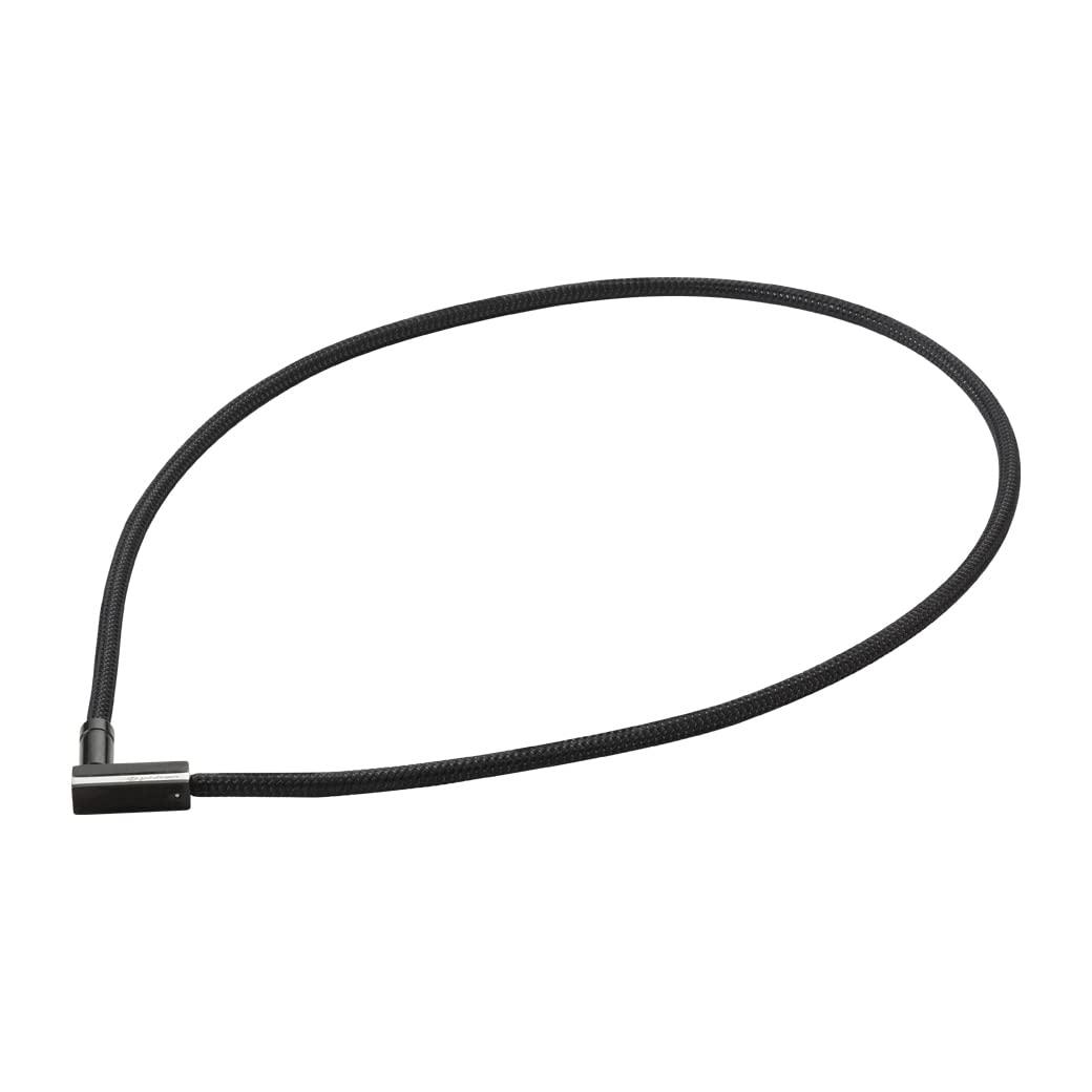 Phiten Necklace RAKUWA Magnetic Neck Chopper Square Black/Silver 50cm Men's