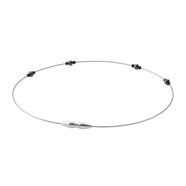 Phiten RAKUWA Magnetic Necklace EXTREME Station Silver 50cm