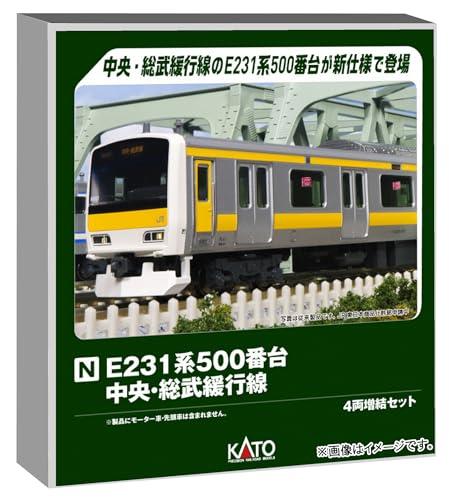 KATO N Gauge E231 Series 500 Subseries Chuo/Sobu Local Line 4-Car Extension Set Railroad Model Electric Train 10-1913
