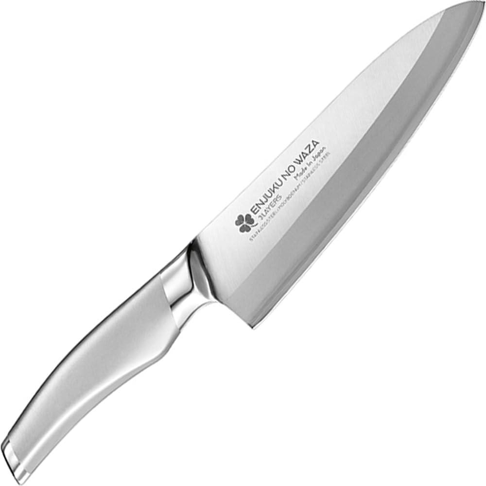 Yokoyama Tsubame Juku Craftsmanship “Clover” 3-Layer Chef's Knife 180mm EJH-1501