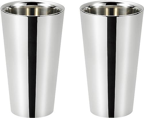 Yokoyama Swallow-Matured Craftsmanship Stainless Steel Double-Wall Tumbler 300ml (Inner Half-Mirror Finish) 2P EJA-1200