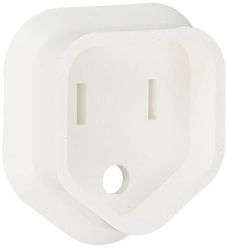 Sanwa Supply Plug Safety Cover for 3-Pin Plugs, White, 50-Pack TAP-PSC3N50