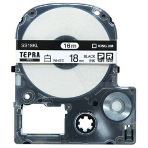 King Jim Tepla PRO Tape Cartridge Eco Pack 5-Pack 18mm White Label/Black Text Long Length 16m SS18KL-5P