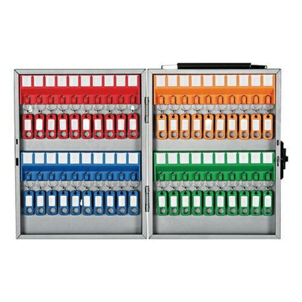 Karl Office Supplies Key Box Holds 40 Keys Wall-Mounted Cylinder Lock CKB-40-S