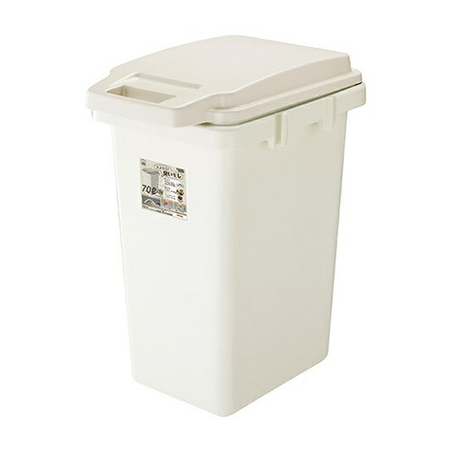 Squirrel Trash Can One-Hand Packing Pail Beige 70L H&H Made in Japan 70JS