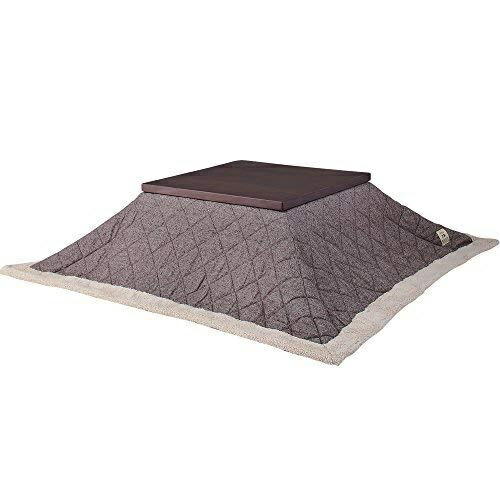 AZUMAYA Lightweight Kotatsu Quilt Square (For Tables Up to 80×80 cm) Tweed KK-101BR