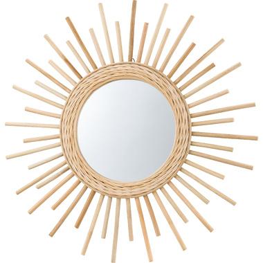Azumaya-kk Mirror Natural 60cm Diameter Rattan Mirror MR-713