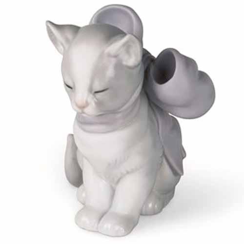 Nao Lladró Doll Ribbon Kitten 02001348