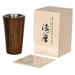 Uchiki Urushi-Maki Lacquered Cup Wamodan Wamodan+ (Straight Cup) Black (Ebony) (Double-Layer Structure) SCW-L201