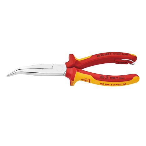 ESCO 200mm Insulated Radio Pliers (Grip/Curved Tip/Drop Prevention) EA537KE-201 1 Pair