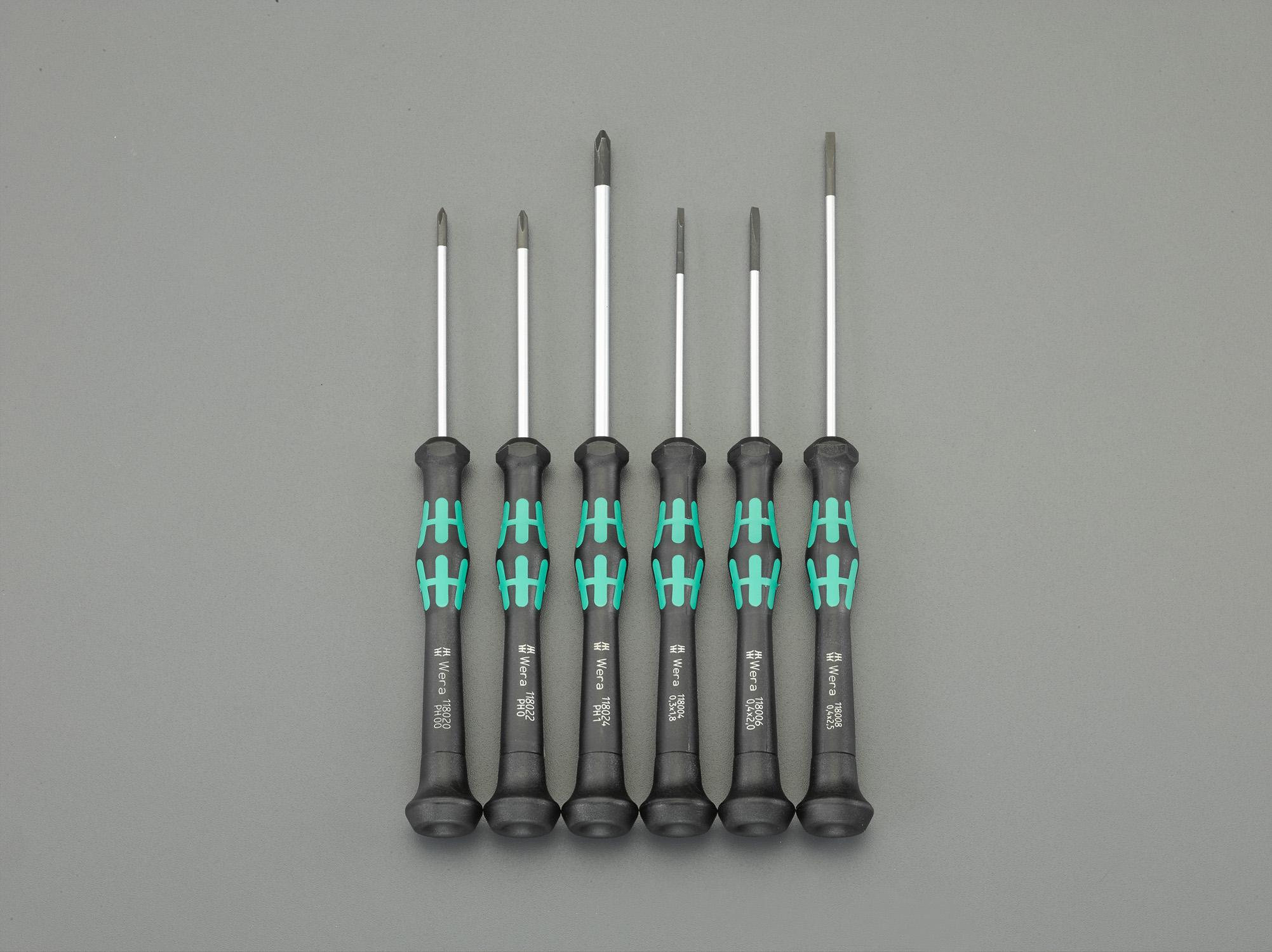 ESCO 6-Piece Set [+-] Screwdriver (Precision) EA550MC-100