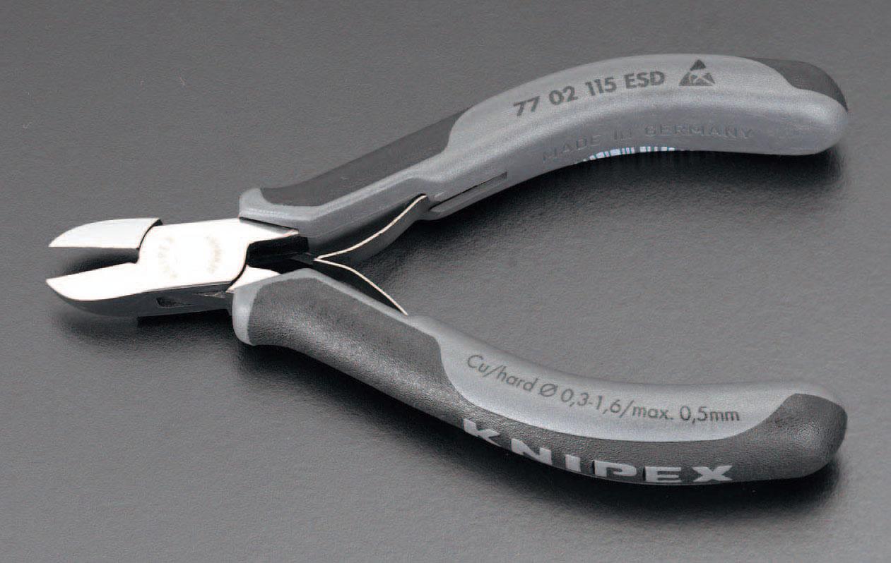ESCO 115mm Precision Nippers (ESD Grip/Spring-Hold) EA535KC-11A
