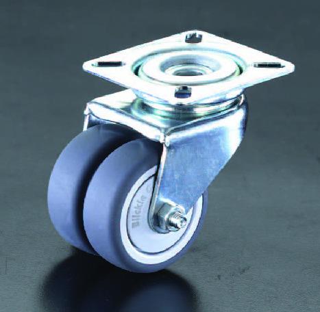 75mm Casters (Swivel Fittings, Twin Wheels) EA986GN-75