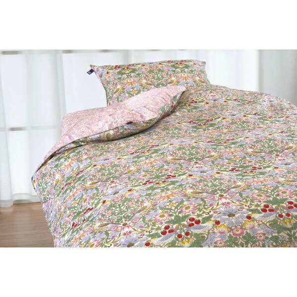 Romance Kosugi Made in Japan V&A (Victoria and Albert Museum) Strawberry Thief Quilt Cover Single Long Pink