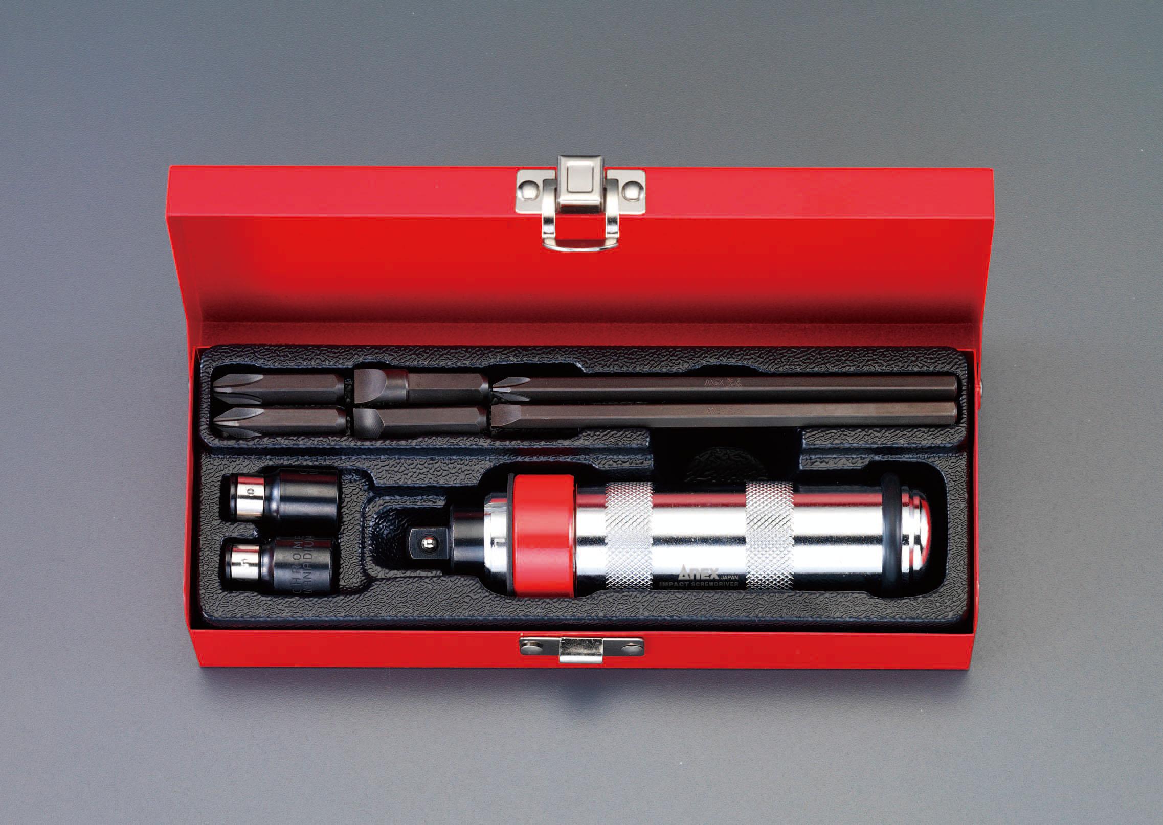 3/8“ Drive Impact Driver (1/4”, 5/16" Hex Bits)