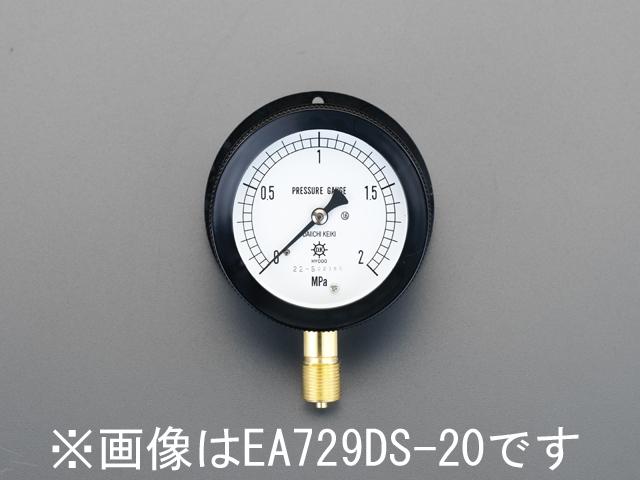 ESCO G 3/8"/100mm/0-2.0MPa Pressure Gauge (Sealed with Flange) EA729DT-20