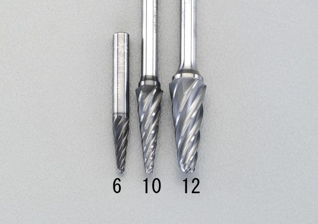 ESCO 6x19mm/6mm Shank [Coated] Super Hard Bar (for Aluminum) EA819VX-6