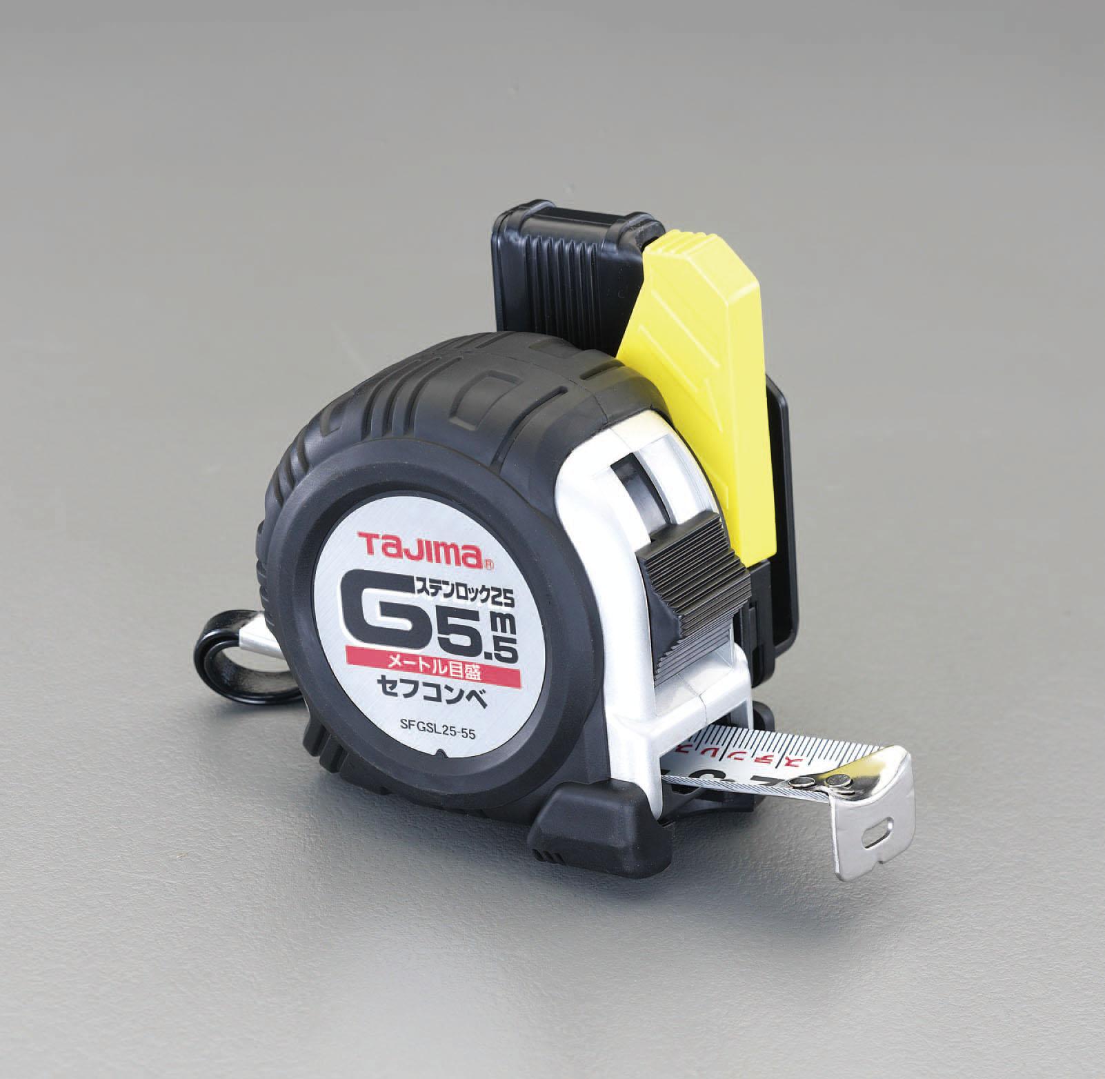 ESCO 25mm x 5.5m Tape Measure (Stainless Steel/With Holder) EA720JF-555