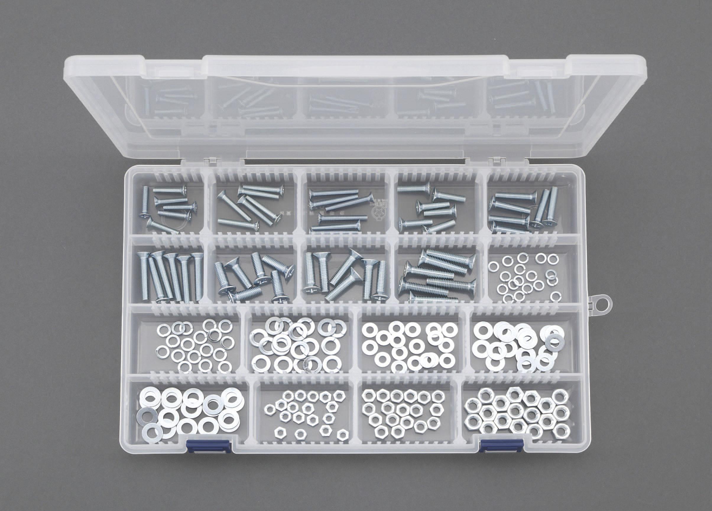 M4/M5/M6 Flat Head Screw, Nut, and Washer Set (Unicrom)