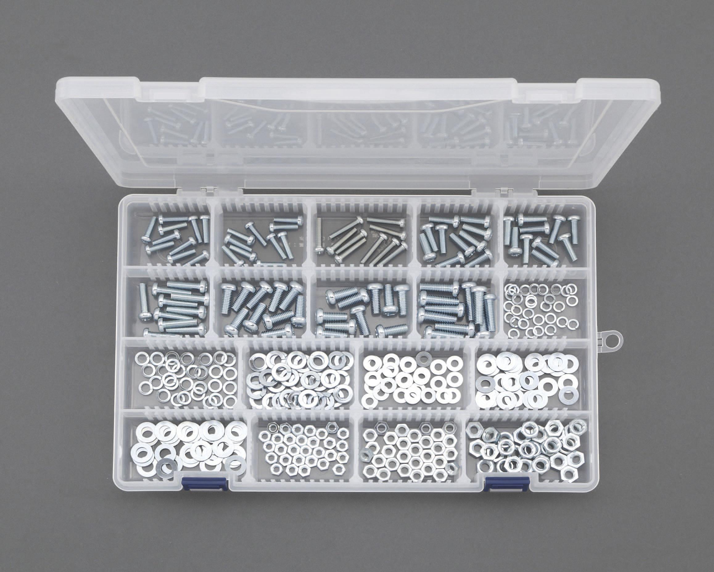 M4/M5/M6 Pan Head Screw, Nut, and Washer Set (Unicrom)