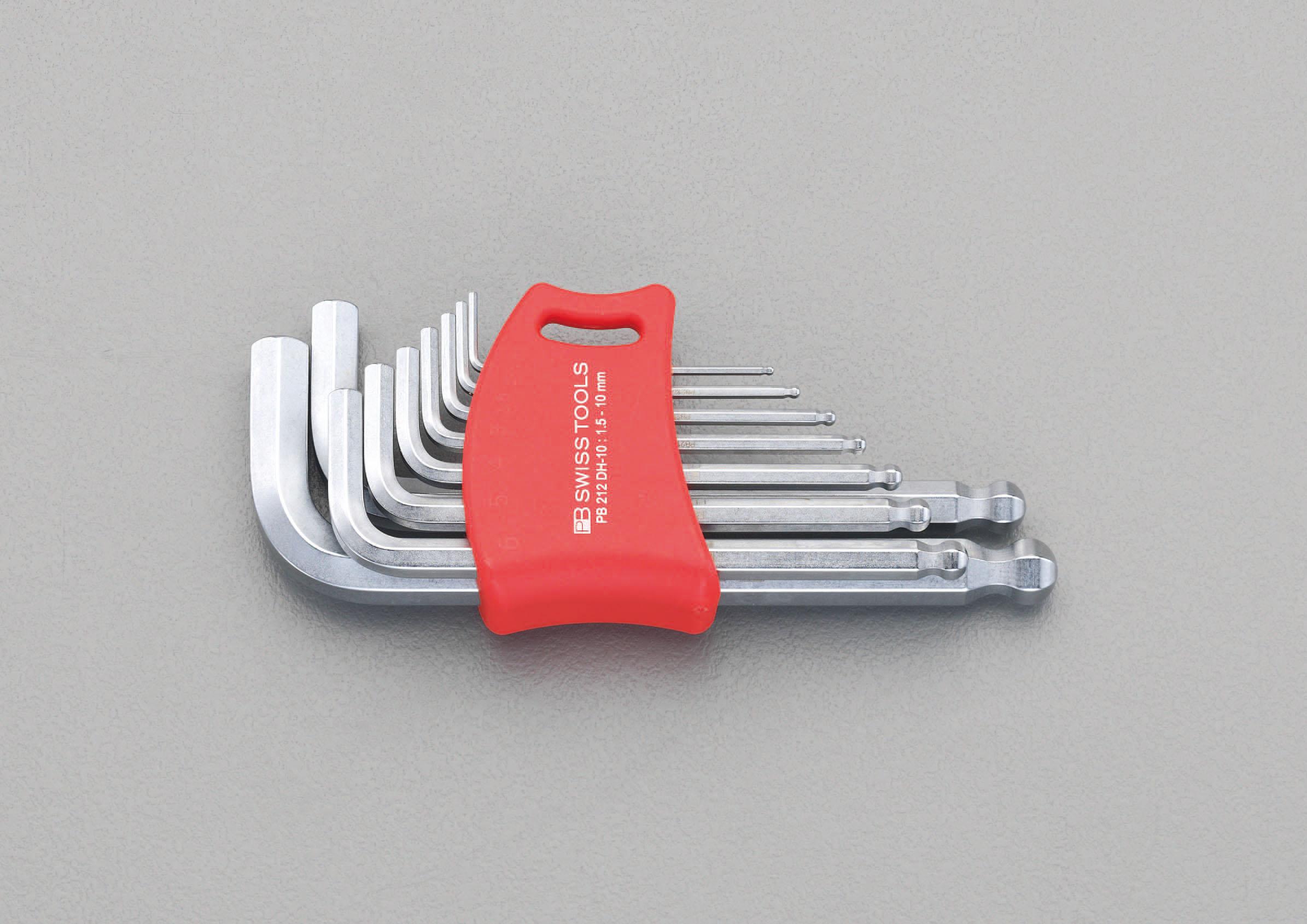 ESCO 1.5-10mm/9-Piece Set [Ball-Hexagon] Wrench Set EA573CD-91