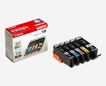 [Canon] Ink Cartridges (5-Color Set / BCI-351+350 / 5MP)