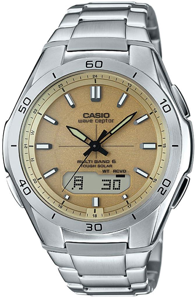 [CASIO] WAVECEPTER Radio-Controlled Solar WVA-M640D-9AJF Men's Watch, Silver
