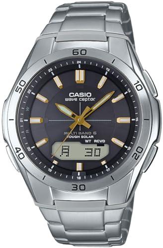 [CASIO] WAVECEPTER Radio-Controlled Solar WVA-M640D-1A3JF Men's Watch, Silver