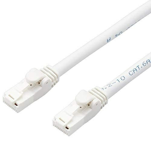 ELECOM LAN Cable 30m (98.4 ft) with Clip-Proof Design, Simple Packaging, Compliant with EU RoHS Directive, Twisted Pair, White LD-GPAT/WH30/RS