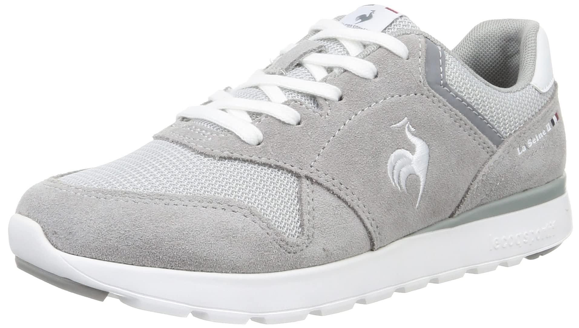 [Le Coq Sportif] LA Seine II Wide Sneakers - Odor Control, Lightweight, Low Rebound, Easy to Wear, 3E Width, Women's, New Logo_GW (QL3VJC04GW) 24.0 cm