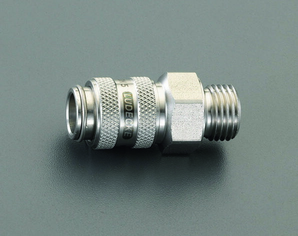 G1/8 Male Thread Coupling (Stainless Steel / One-Push)