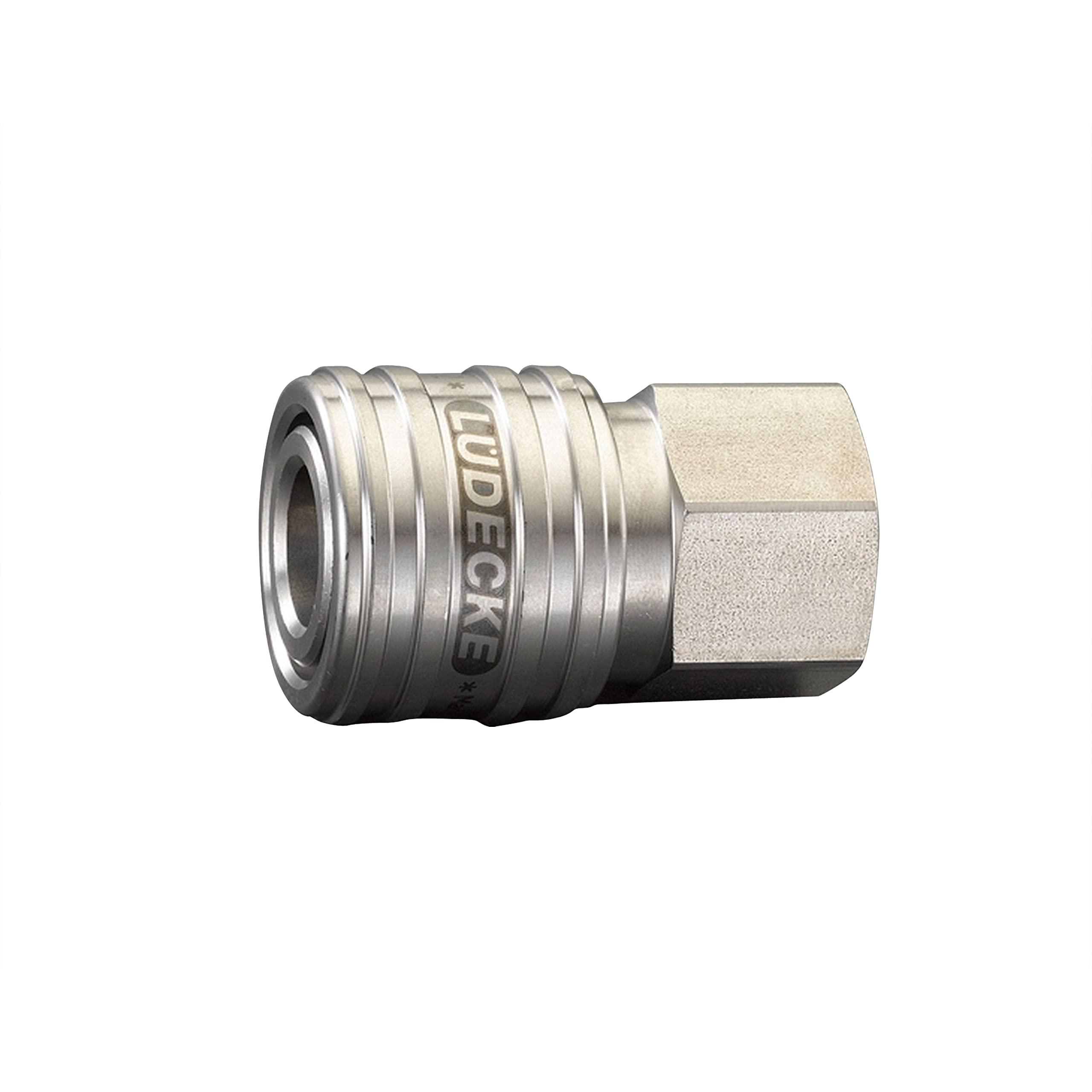 G1/4 Female Thread Coupling (Stainless Steel / One-Push)