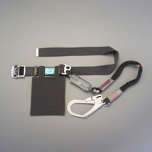 Fall Arrest Device (with Torso Belt/Retractable Lanyard) Black 32×1,050~1,150mm (Extended Length: 1,500mm)