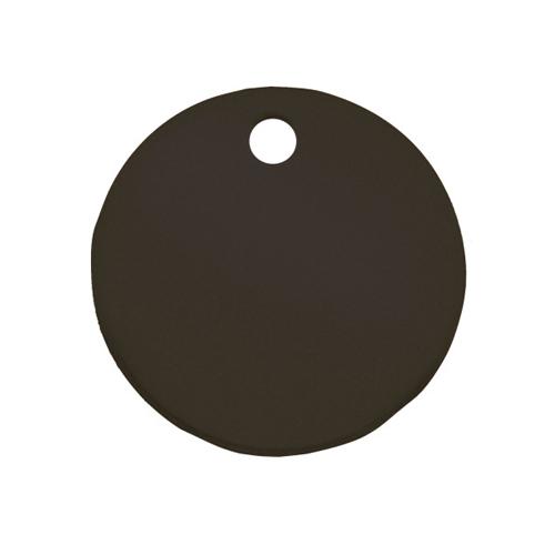 76mm Tag Blank (Aluminum Round/Black/5 Sheets)