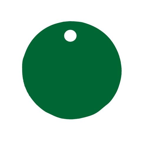 76mm Tag Blank (Aluminum Round/Green/5 Sheets)